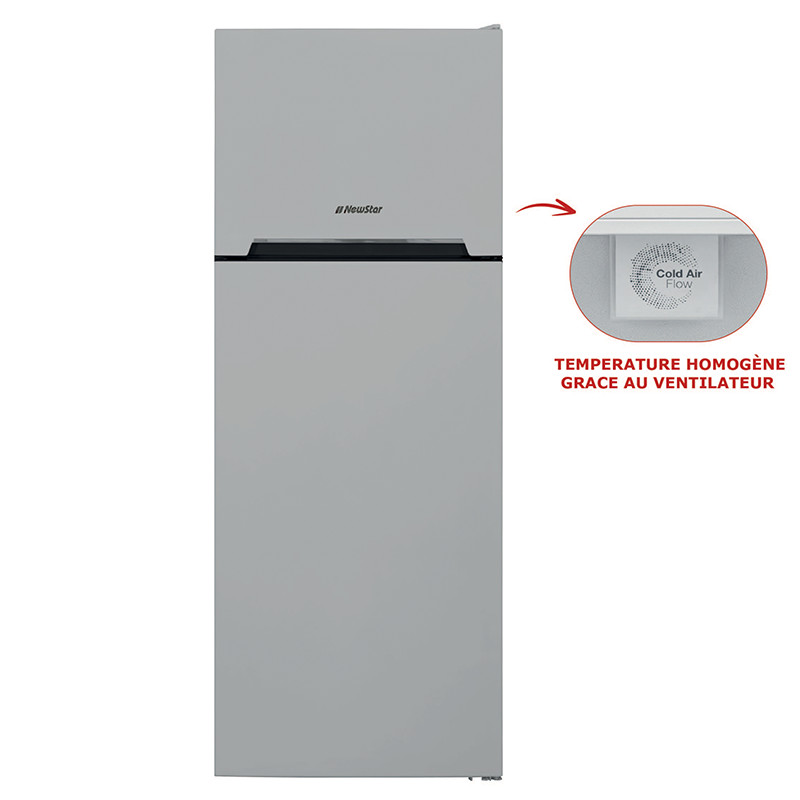 NewStar RÉFRIGÉRATEUR 460SA 439 LITRES DEFROST SILVER 2