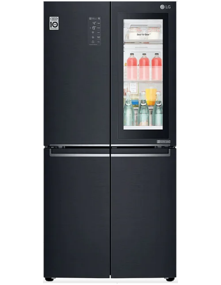 LG Réfrigérateur No Frost Side by Side 458 L - Noir (GC-Q22FTQEL)
