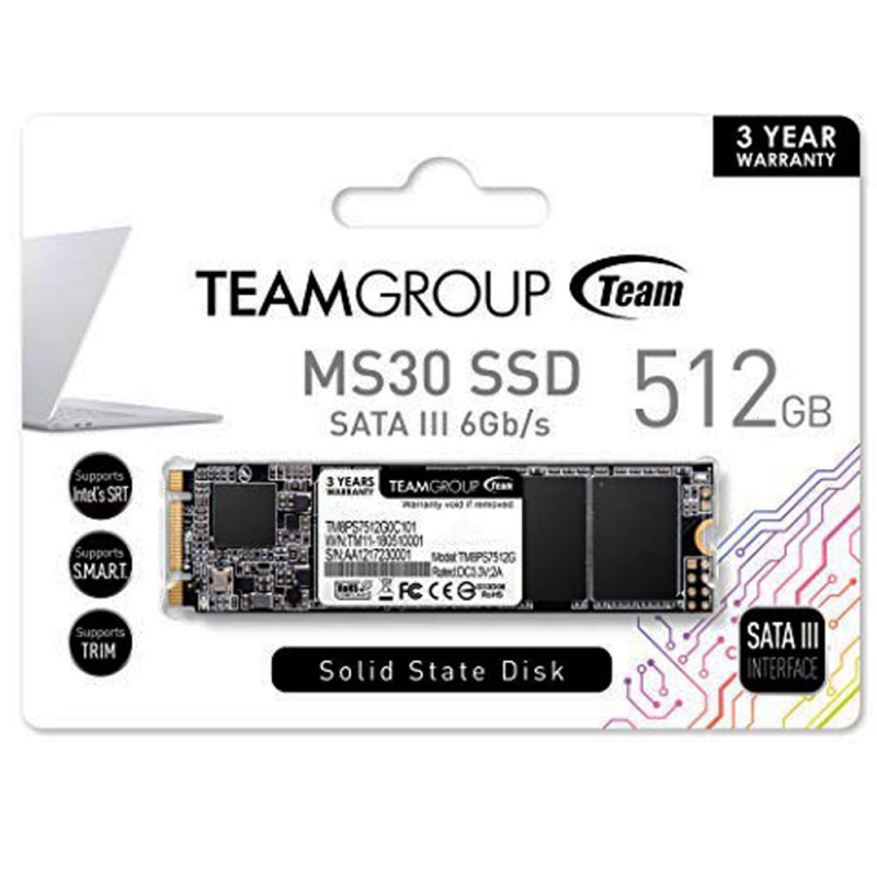 Team group DISQUE DUR INTERNE MS30 M.2 512GO SSD (TM8PS7512G0C101) 2