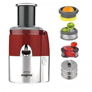 Centrifugeuse MAGIMIX 400W 18084F - Rouge & Chrome