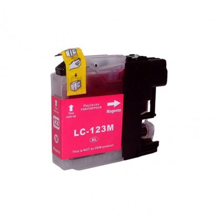 Cartouche Jet d'Encre Adaptable BROTHER LC123M - Magenta (LC-123_M_A)