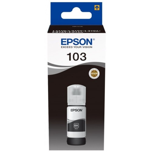 EPSON BOUTEILLE D'ENCRE ORIGINAL ECOTANK 103 - NOIR (C13T00S14A)