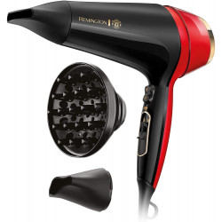 Sèche-cheveux Professionnel Remington Thermacare Manchester United Edition / 2400W / Noir & Rouge