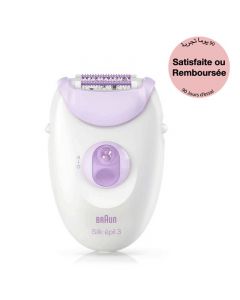 Épilateur BRAUN SILK-3 SE3170 - Blanc&Violet