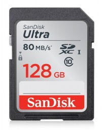 CARTE MEMOIRE SD 128Go SANDISK ULTRA SDXC CARD